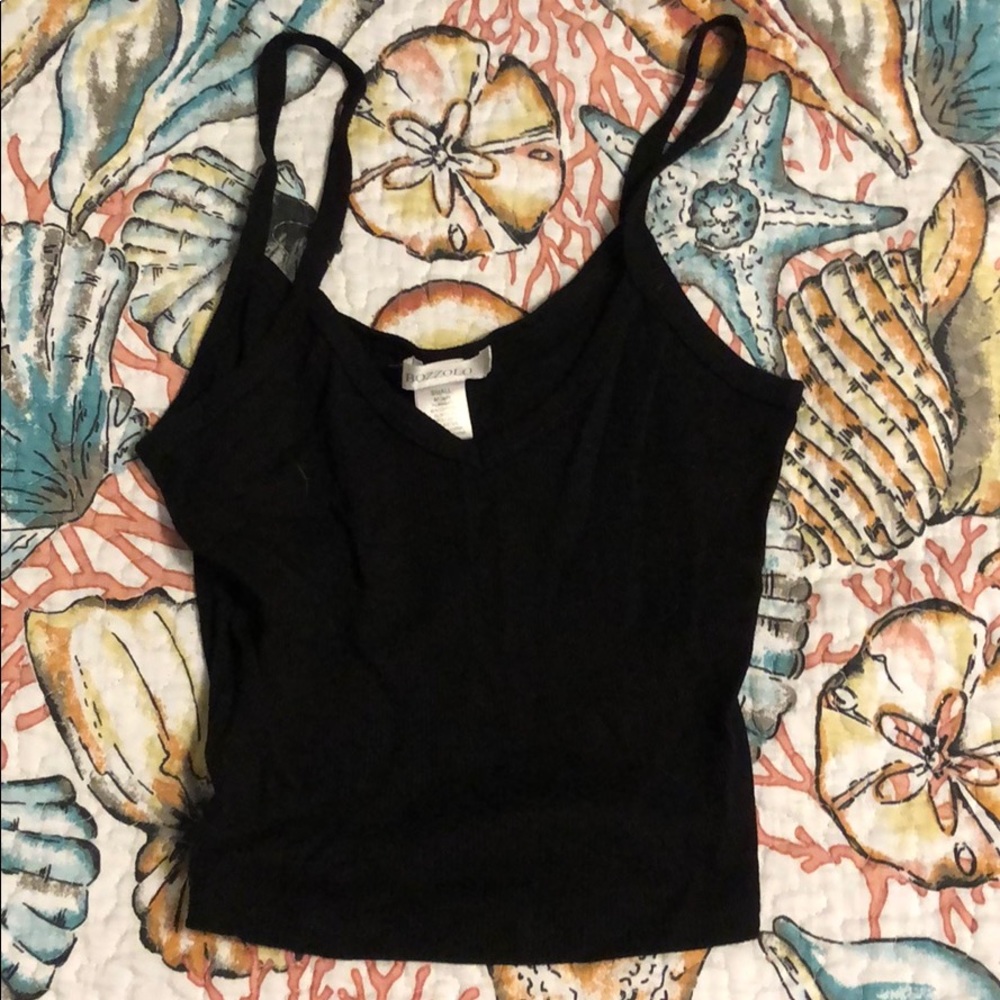 Black crop top